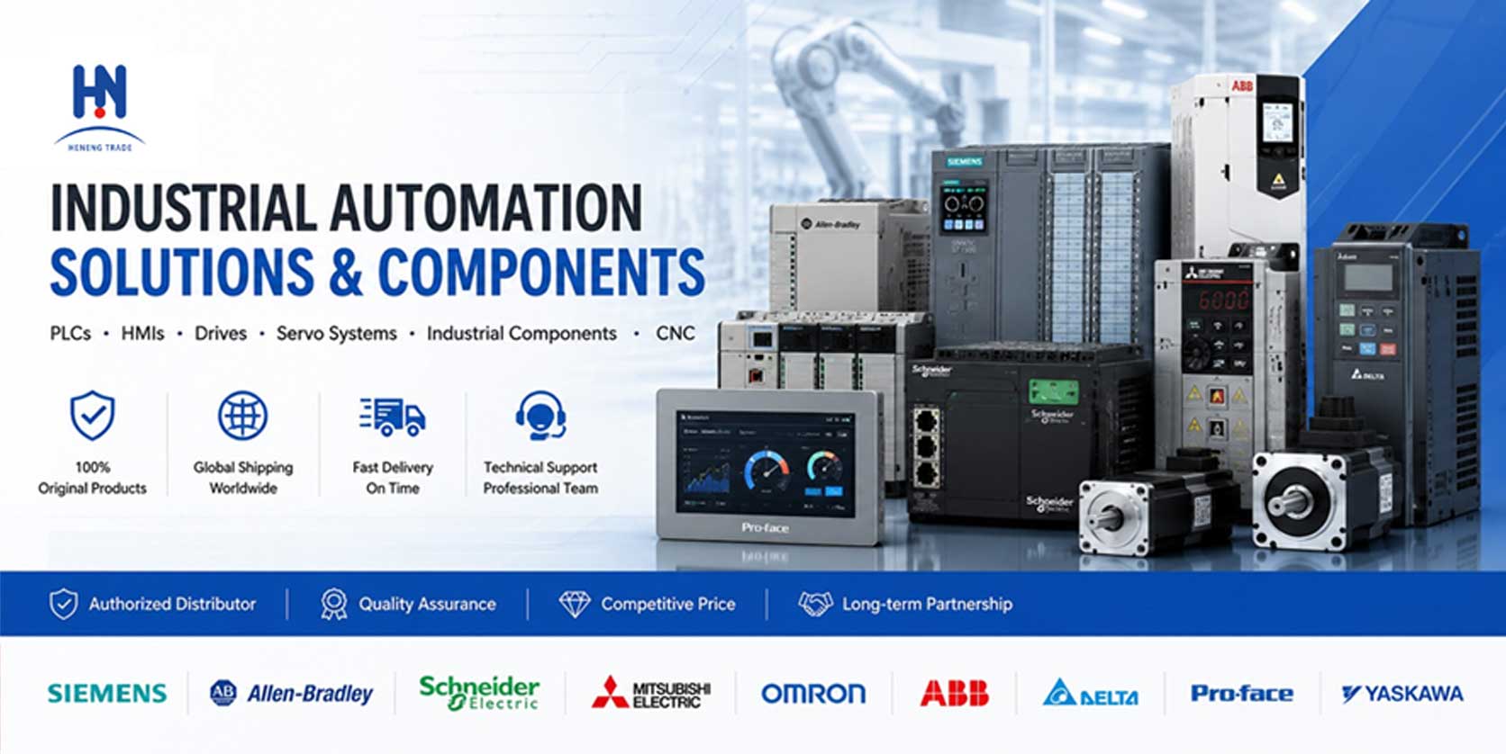 Reliable Industrial Automation Components & All-in-One Solutions from Guangzhou Heneng Automation